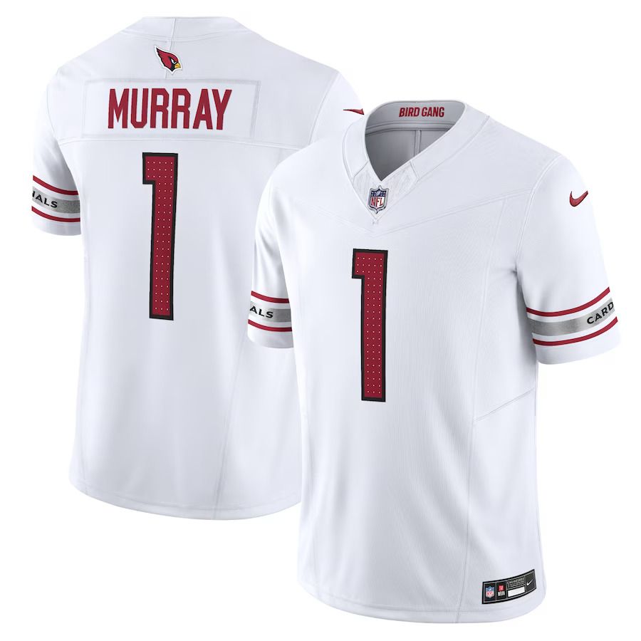 Men Arizona Cardinals #1 Kyler Murray Nike White Vapor F.U.S.E. Limited NFL Jersey